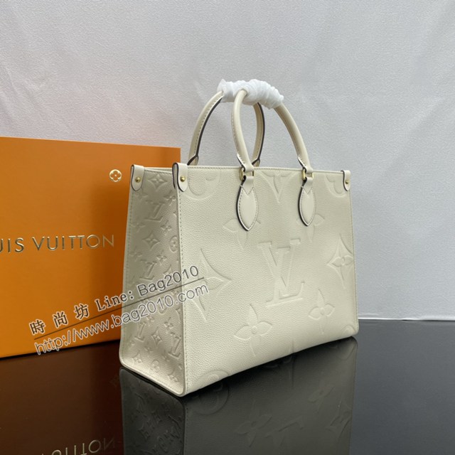 Lv路易威登2023專櫃新款OnTheGo中號手袋 LV壓紋粒面牛皮手提托特包 M45595 M45607 M46531 ydh5046